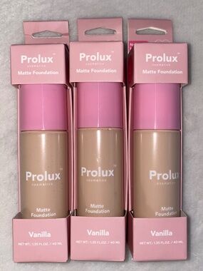 ProLux Foundation Set of 3 Shade Vanilla Viral Trendy Trending Concealer Makeup